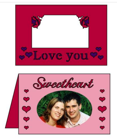 Sweetheart Card/Frame Pattern