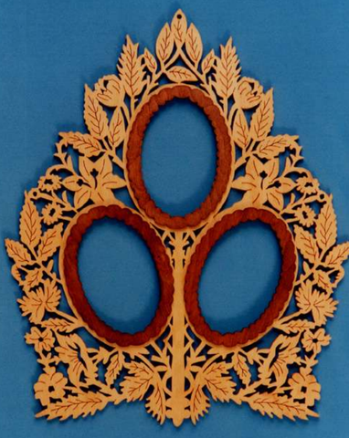 Victorian Triple Picture Frame Pattern