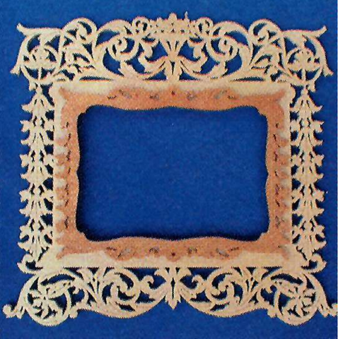 Victorian Floral Picture Frame Pattern