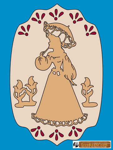 Victorian Lady Plaque Pattern