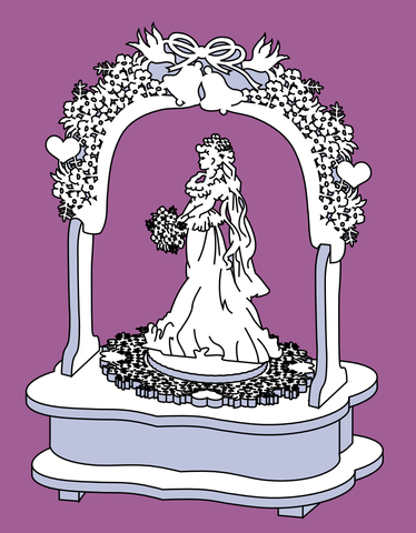 Wedding March Music Box Pattern