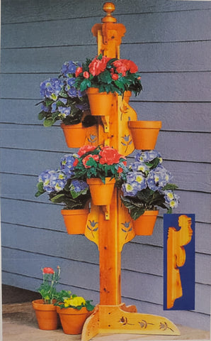 Flower Pot Tree Patterns - Rooster