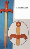 Dragon Sword Display Shield Pattern