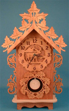 Wildlife Pendulum Clock Patterns - scroll saw patterns and projects
