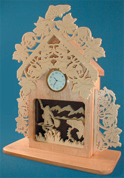 Fisherman's Box Clock Patterns - scroll saw patterns and projects