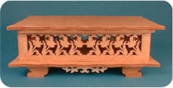 Floral Curio Music Box Pattern - scroll saw patterns and projects