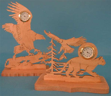 Eagle Mini Clock Patterns - scroll saw patterns and projects
