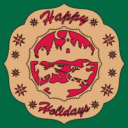 Happy Holidays Plate Pattern