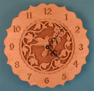 Hummingbird Wall Clock Pattern