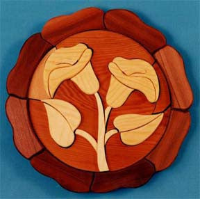 Lily Intarsia Scrollsaw Pattern - scroll saw patterns and projects