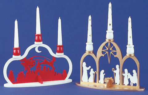 Nativity & Santa Candle Display Projects