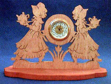 Tea Maidens Mini Clock Pattern