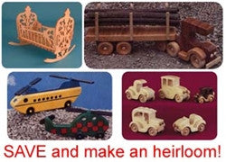 Wooden Toys Value Pack of Patterns -- for Download - scroll saw patterns and projects
