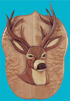 Trophy Buck Intarsia Patterns - scroll saw patterns and projects
